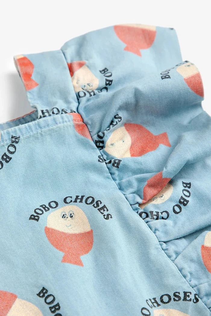 Детска памучна рокля Bobo Choses Morning Egg