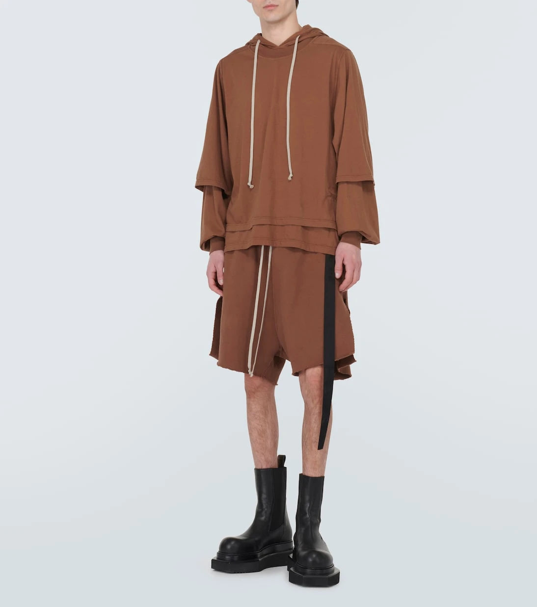 Rick Owens - Cotton jersey hoodie