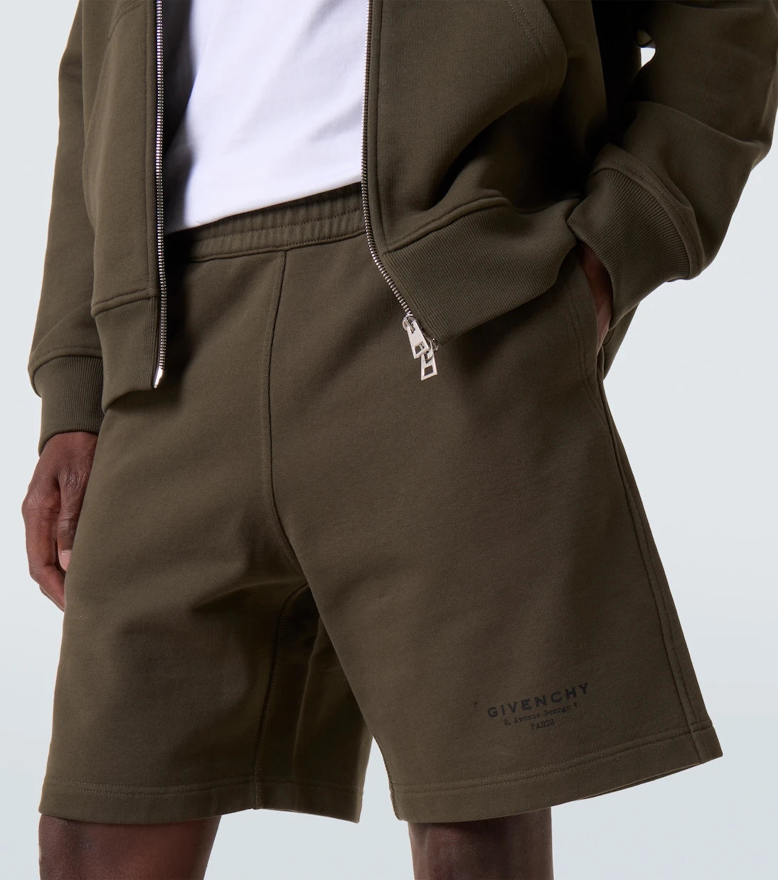 Givenchy - Givenchy Stamp cotton Bermuda shorts