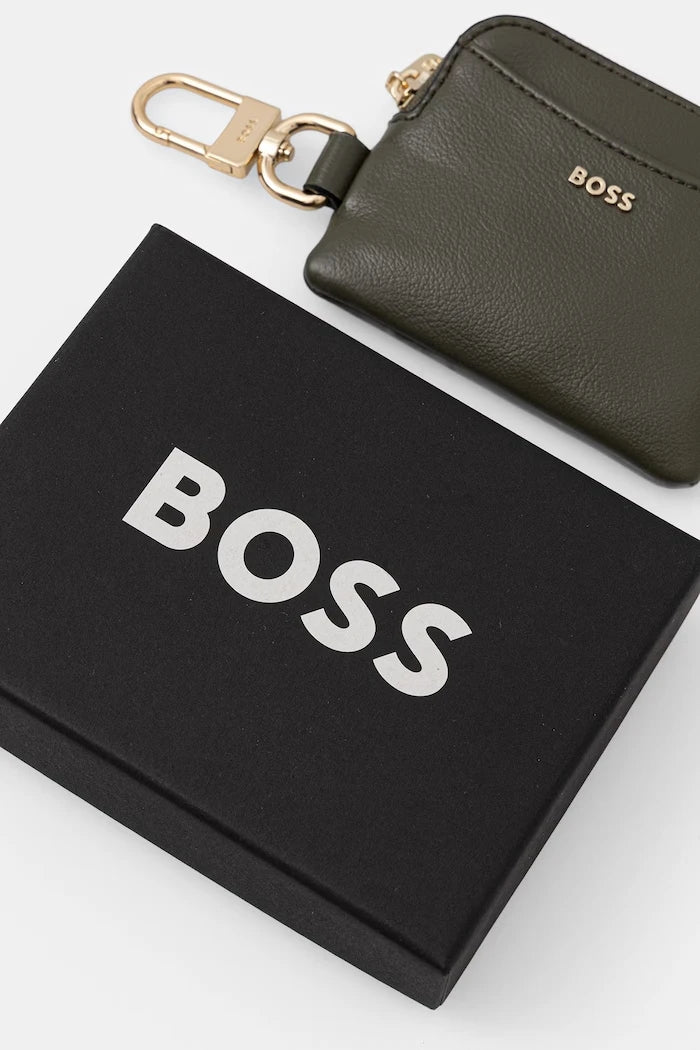 BOSS kadın suni deri portföy Sandy Zip Cardholder
