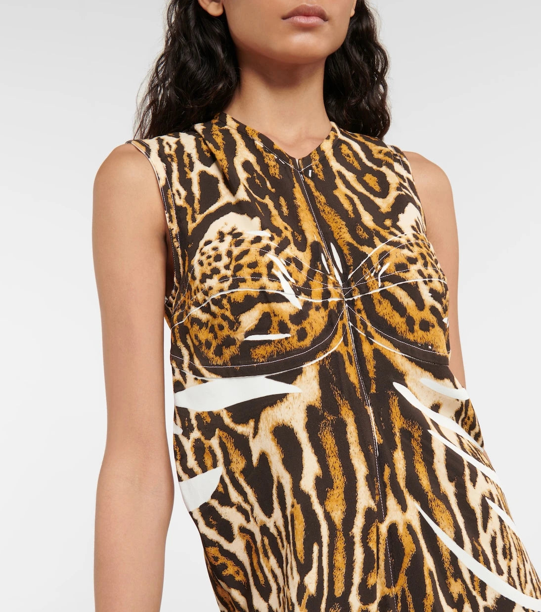 Proenza Schouler - Leopard-print crêpe maxi dress
