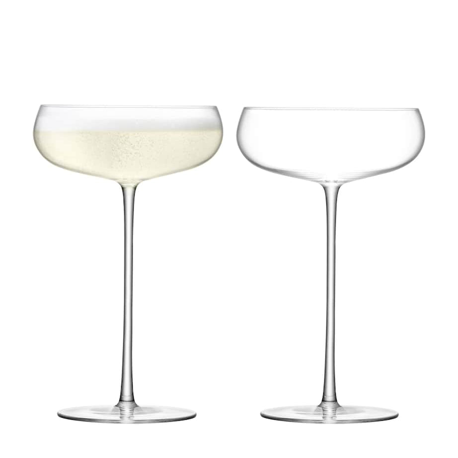 Set of 2 Wine Culture Champagne Saucers (320ml)