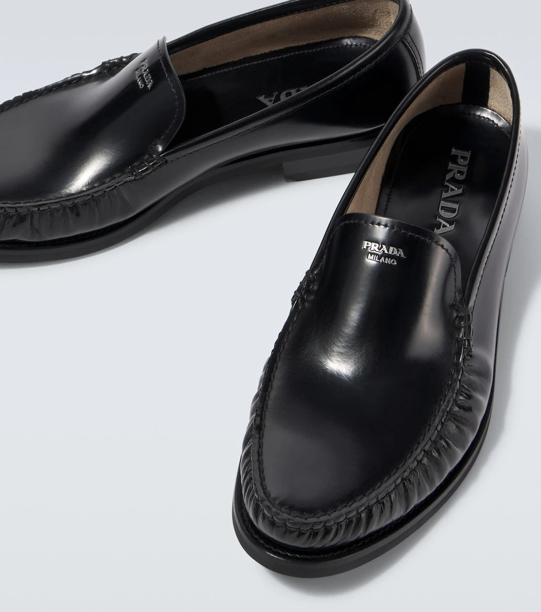 Prada - Leather loafers