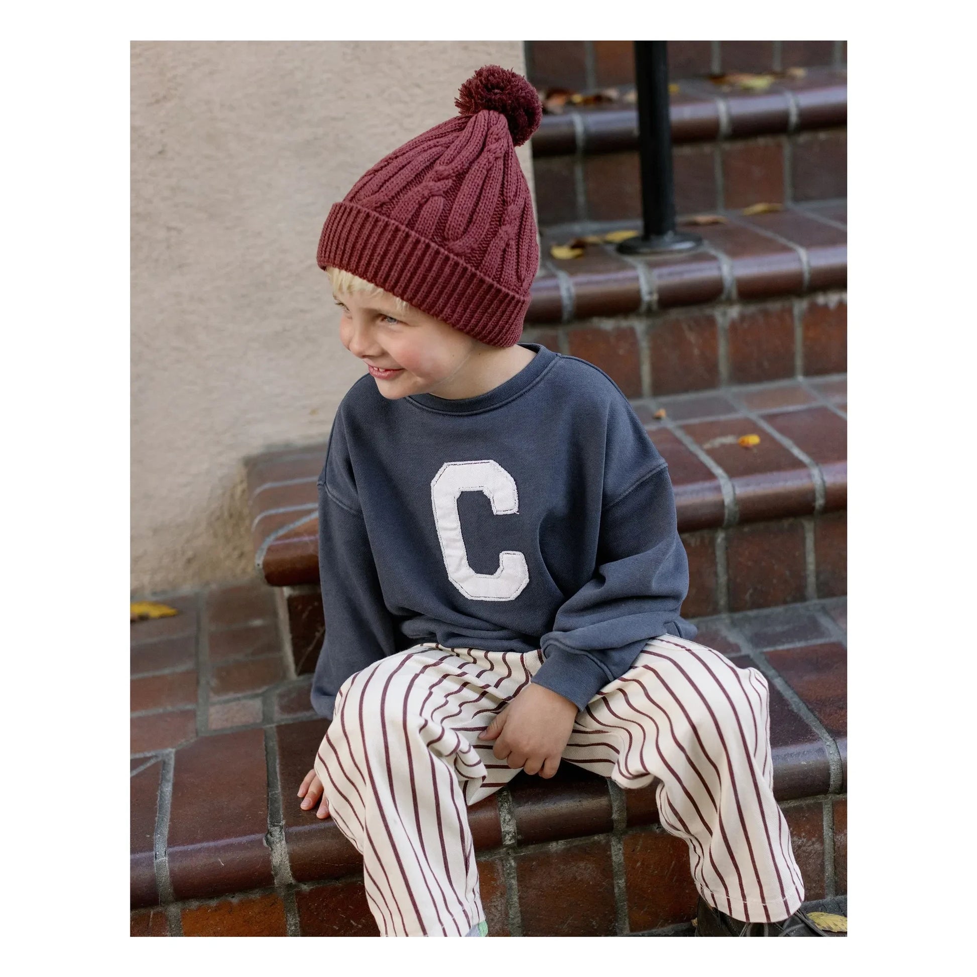 Rylee + Cru - Cargo Pants Stripes | Ecru