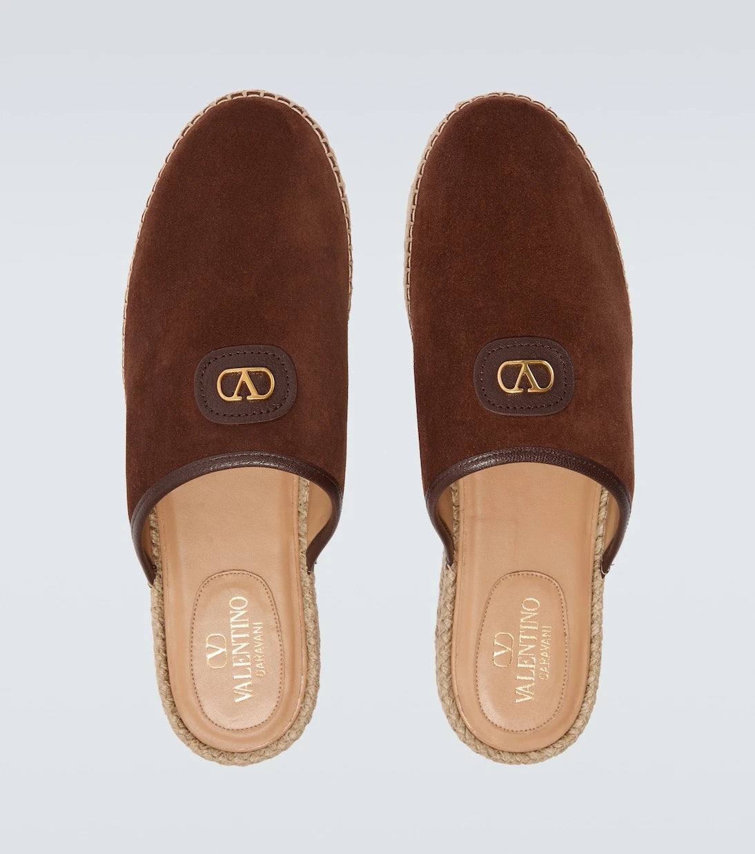 Valentino Garavani - Palm Avenue VLogo suede mules