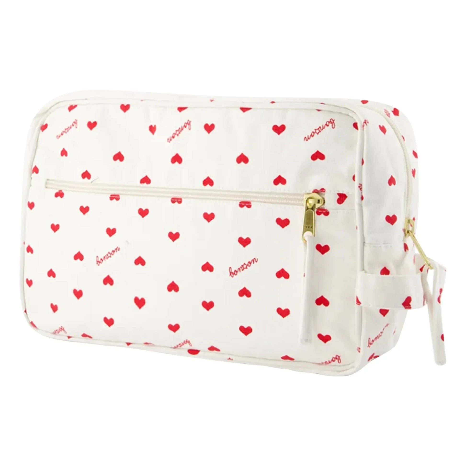 Bonton - Hearts Toilet Bag | Ecru