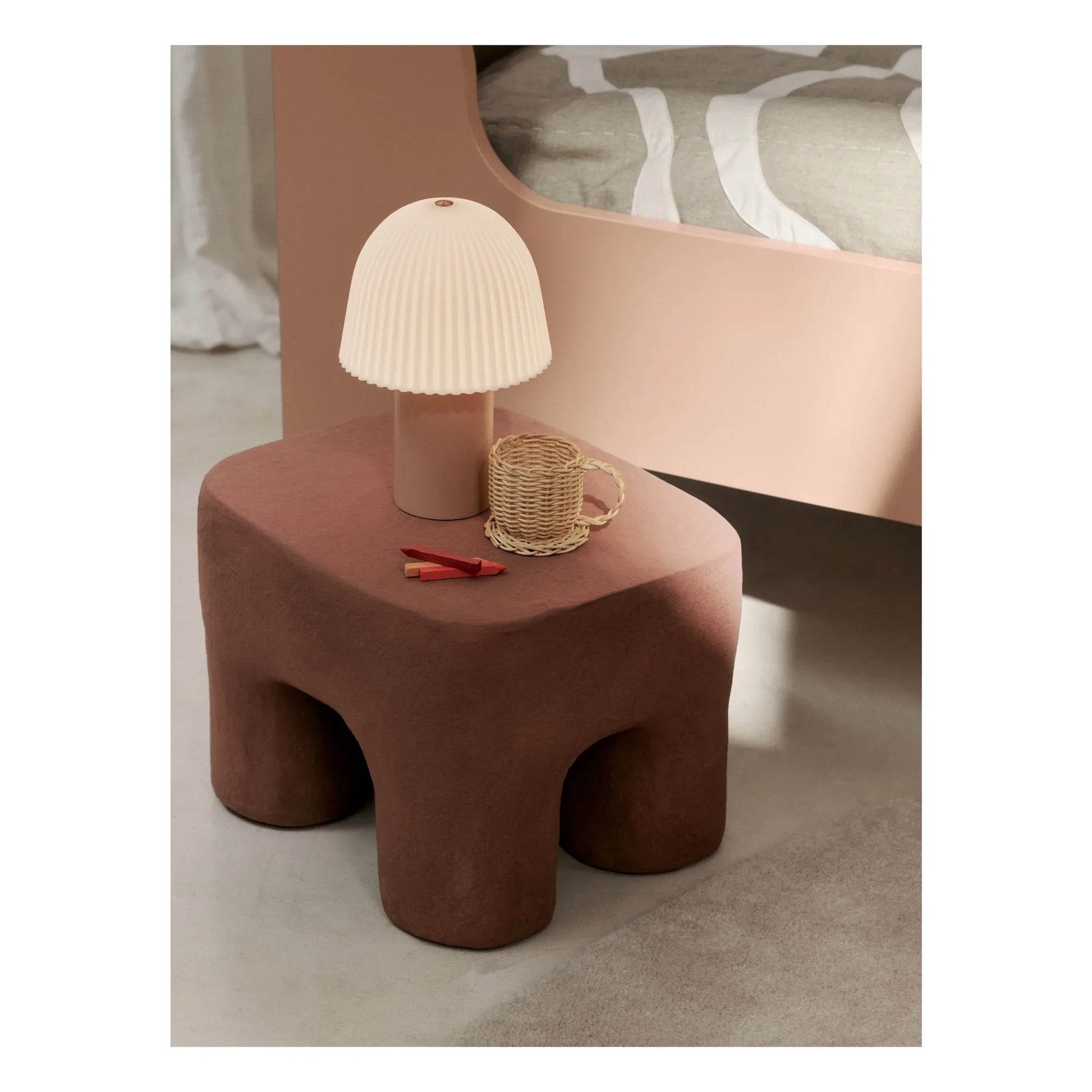 Ferm Living Kids - Frill table lamp | Peach