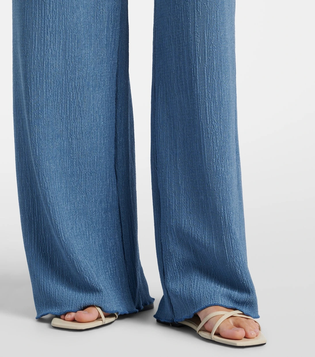 Jade Swim - Mika seersucker wide-leg pants