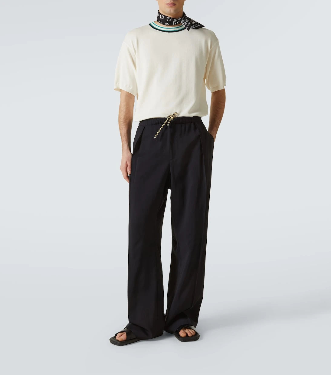 Plan C - High-rise wide-leg pants