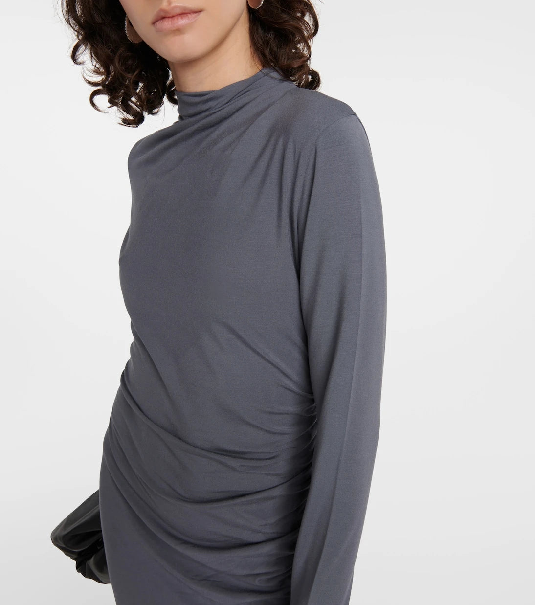 Vince - Ruched jersey midi dress