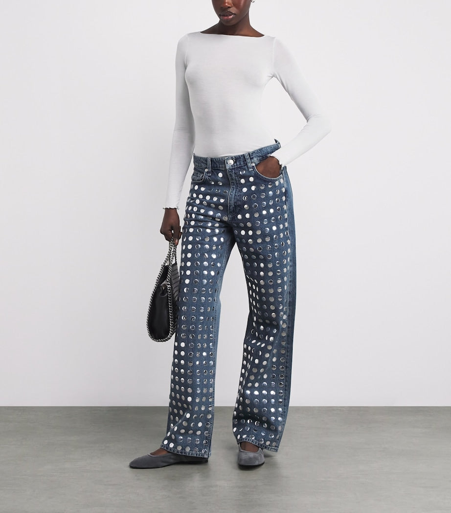 Skims Grey Modal-Blend Boat-Neck T-Shirt