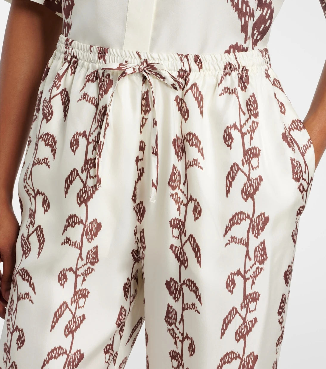 Asceno - Aurelia silk twill wide-leg pants