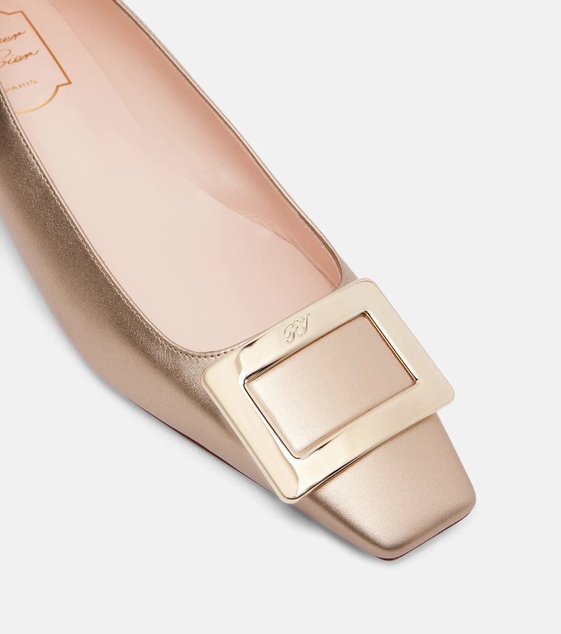 Roger Vivier - حذاء باليه "بيل فيفييه 25" الجلدي المسطح