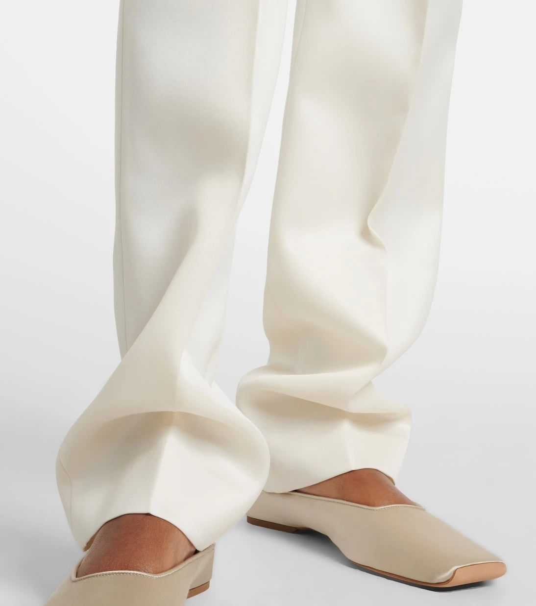 Calvin Klein Collection - Lucia high-rise wool and silk slim pants