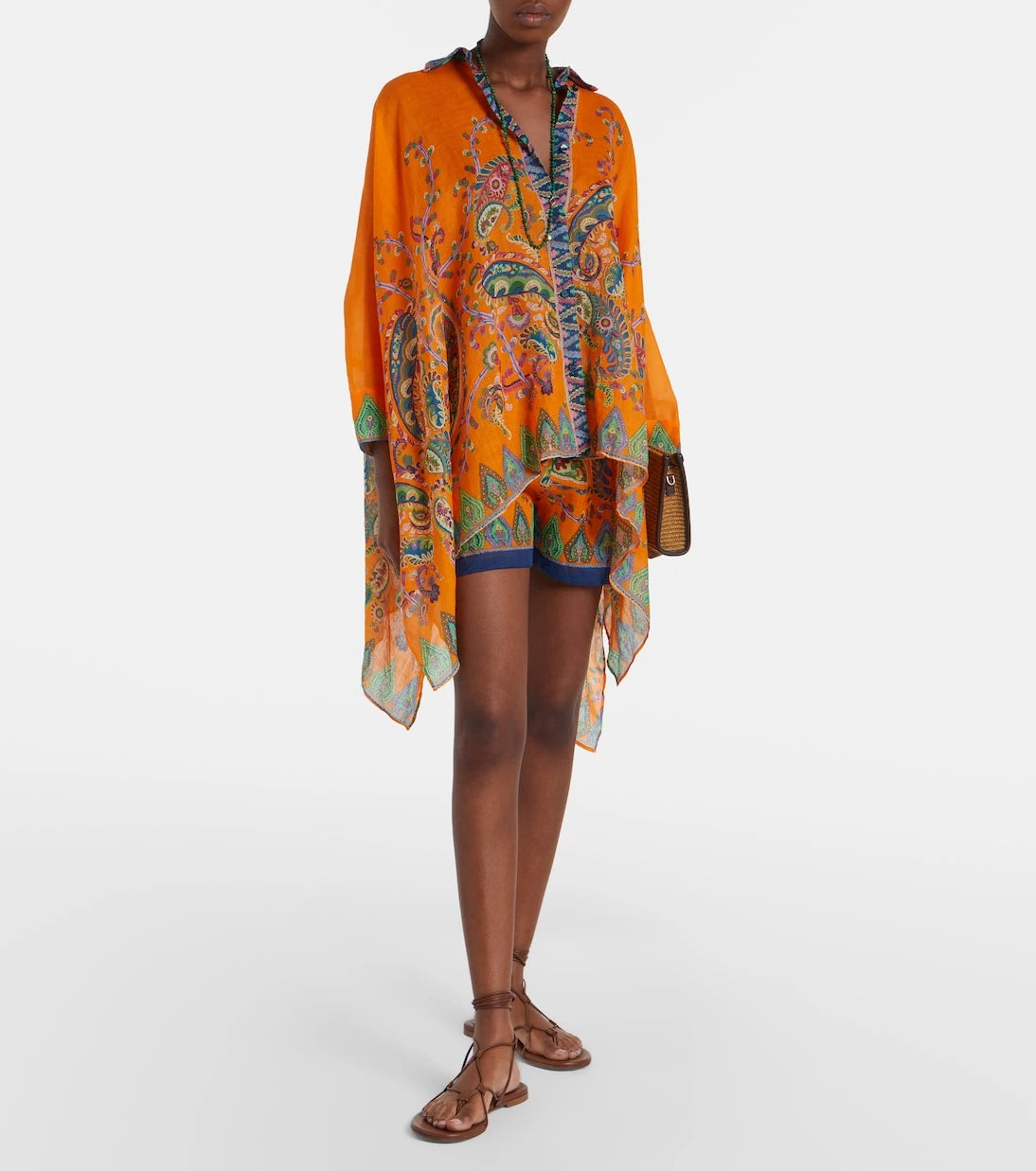 Etro - قميص بيزلي كبير الحجم
