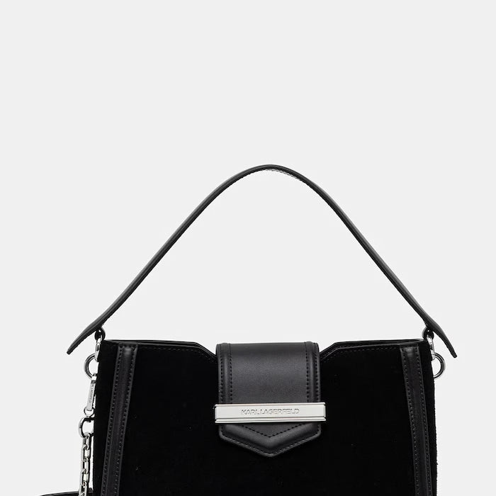 Karl Lagerfeld süet kadın crossbody çanta