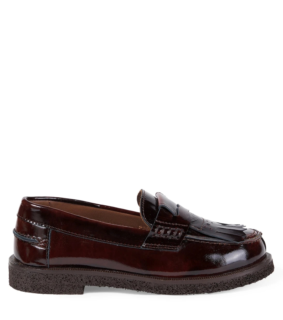 PèPè - Fringed patent leather penny loafers
