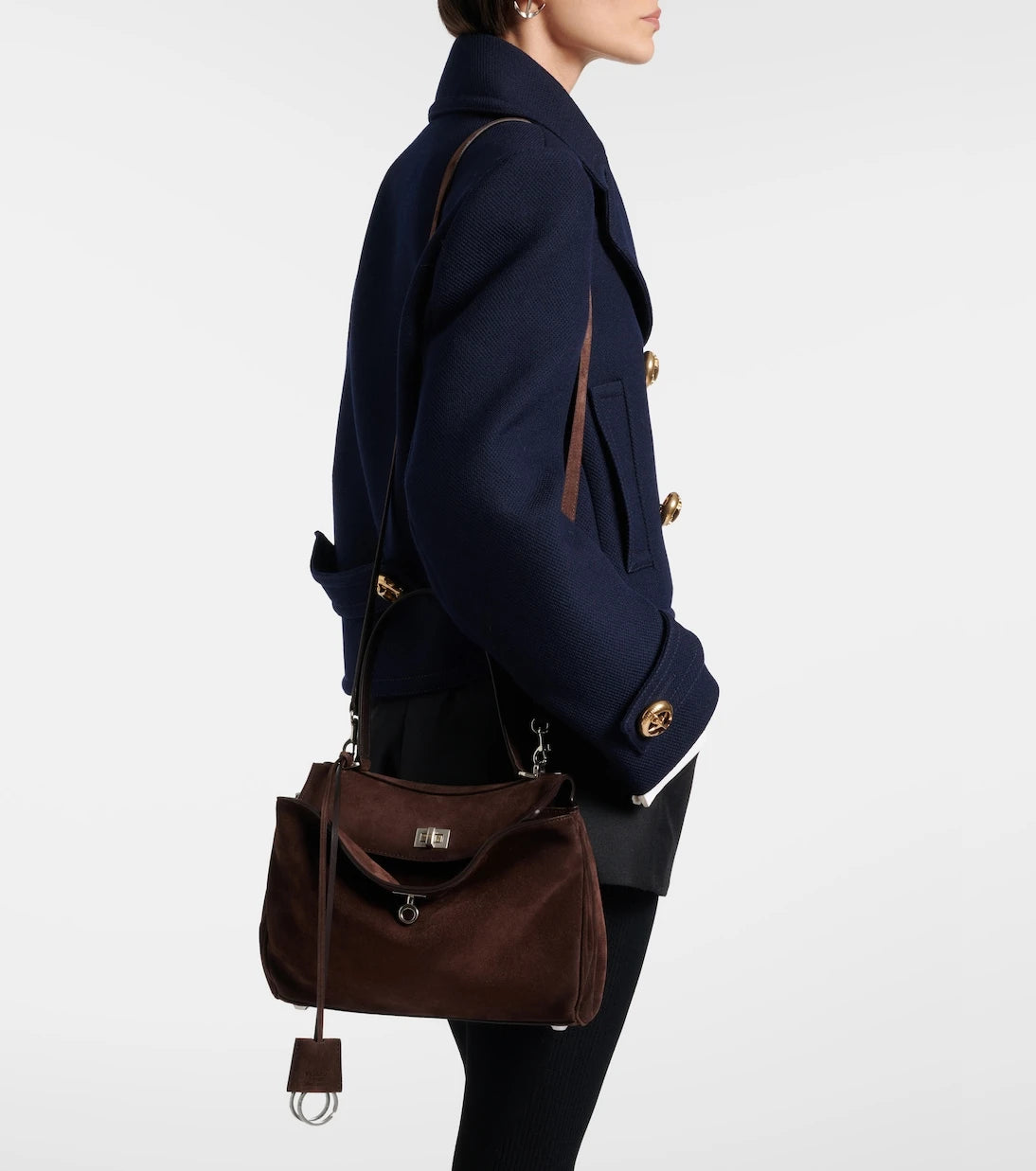 Balenciaga - Rodeo Small suede shoulder bag