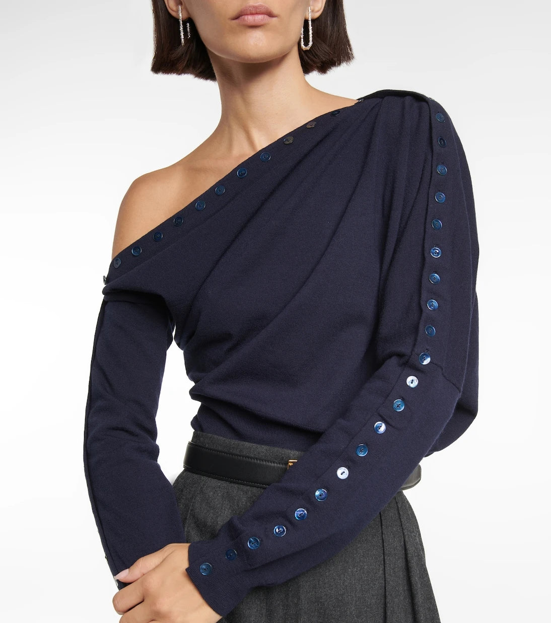 Altuzarra - Cragen one-shoulder wool-blend sweater