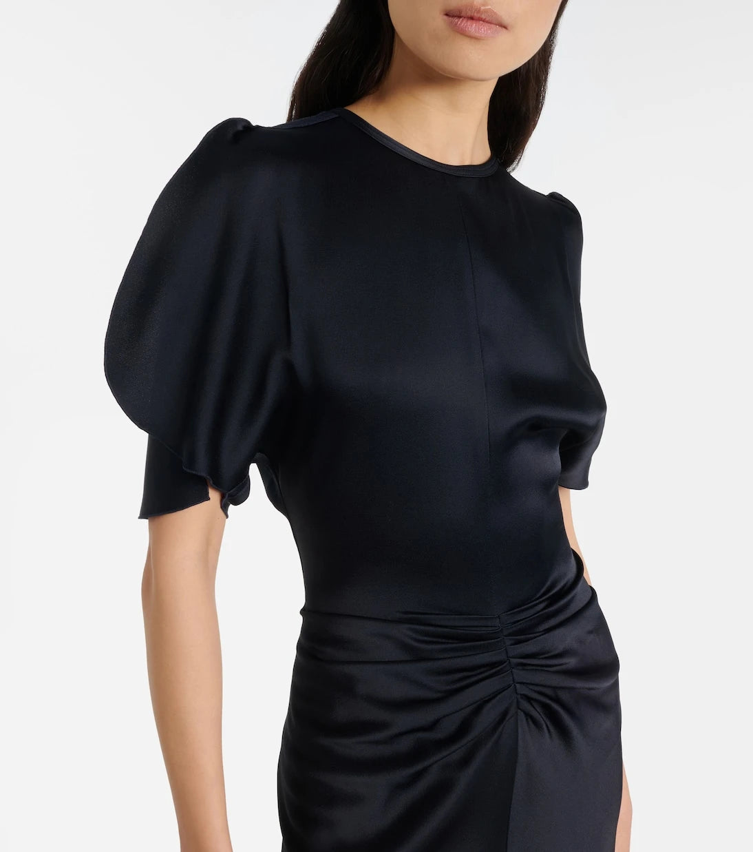 Victoria Beckham - Gathered satin gown