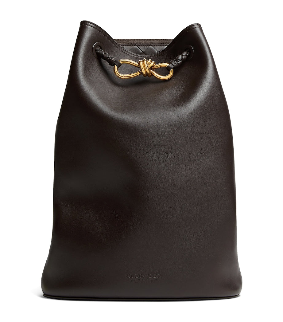 Bottega Veneta Leather Andiamo Backpack