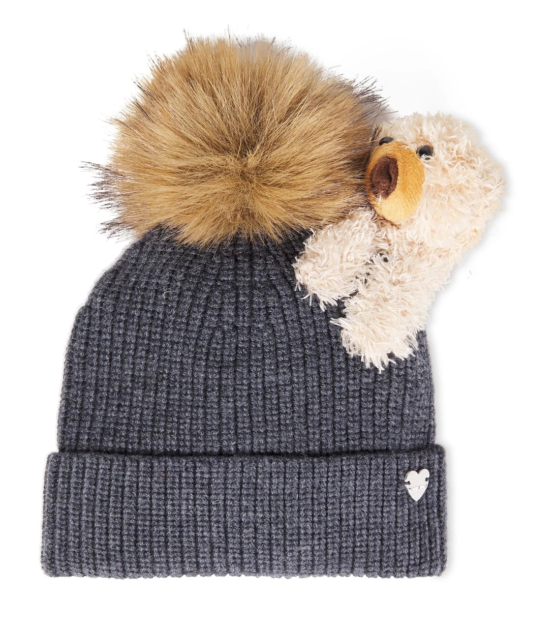 Monnalisa - Feather-trimmed wool beanie