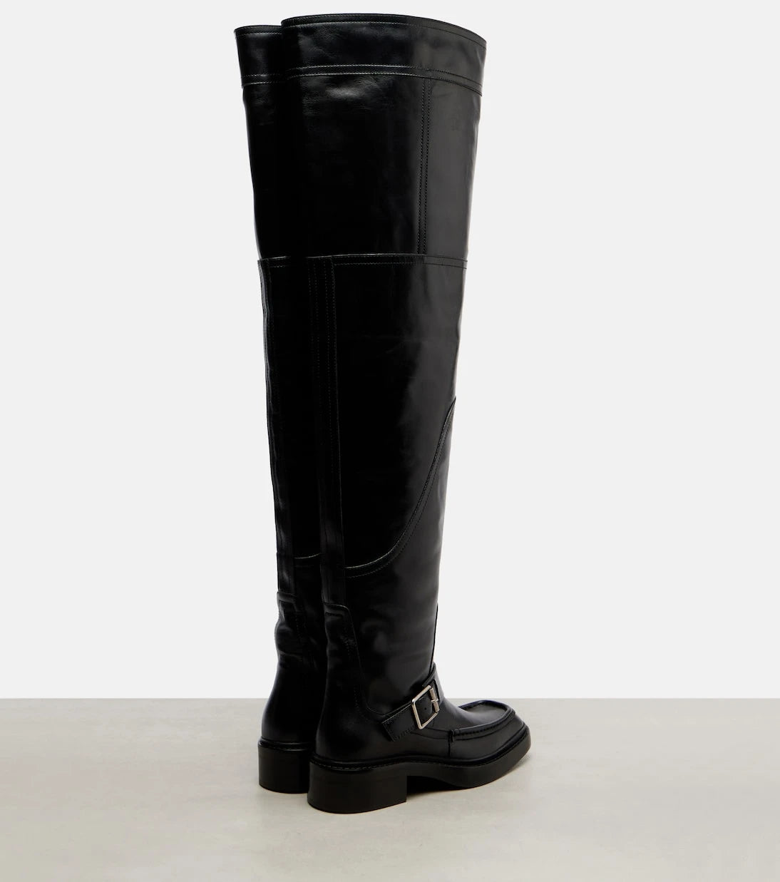 Saint Laurent - Joe leather over-the-knee boots