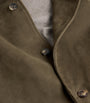 JACOB COHËN Brown Suede Trucker Jacket