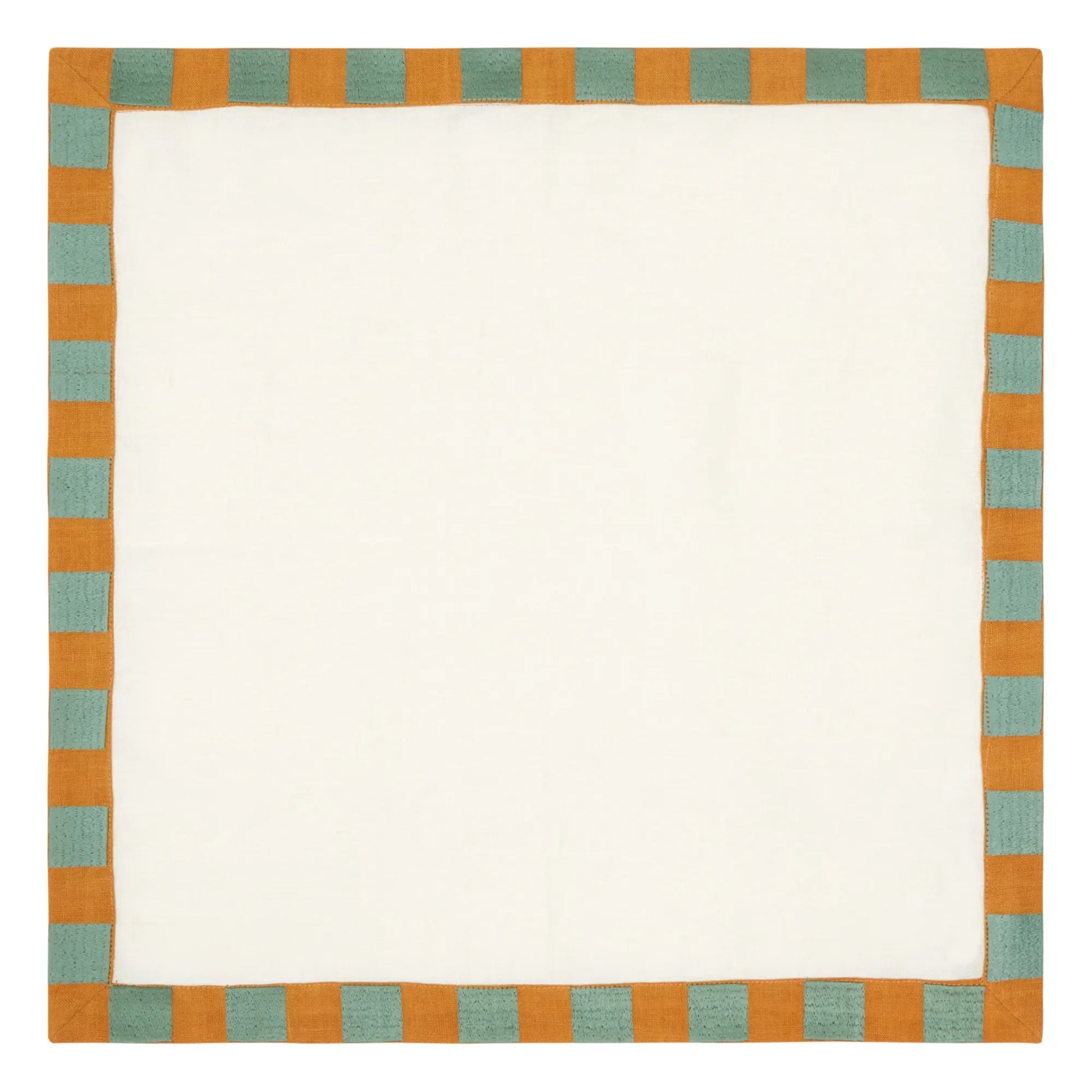 Tressé - Linen Damier napkin | Ecru