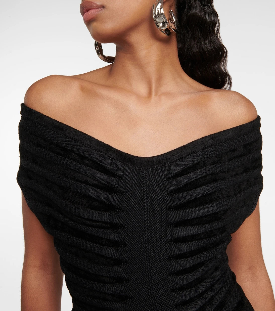 Alaïa - Off-shoulder minidress