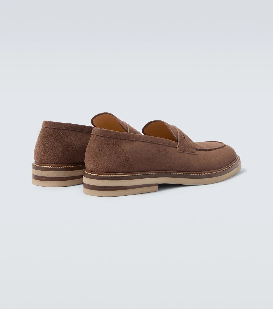 Brunello Cucinelli - Suede penny loafers