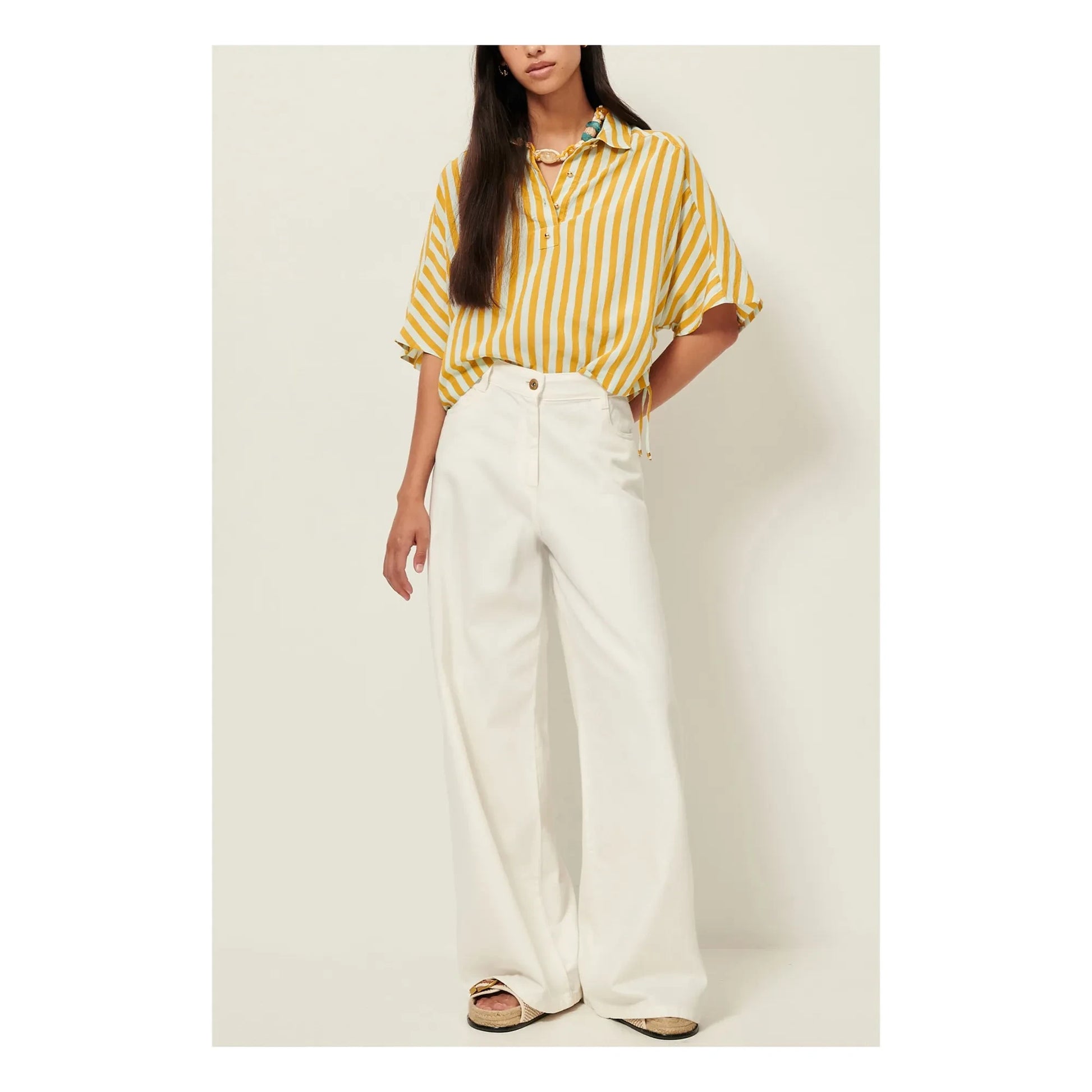 Sessùn - Lido Stripes Shirt | Yellow