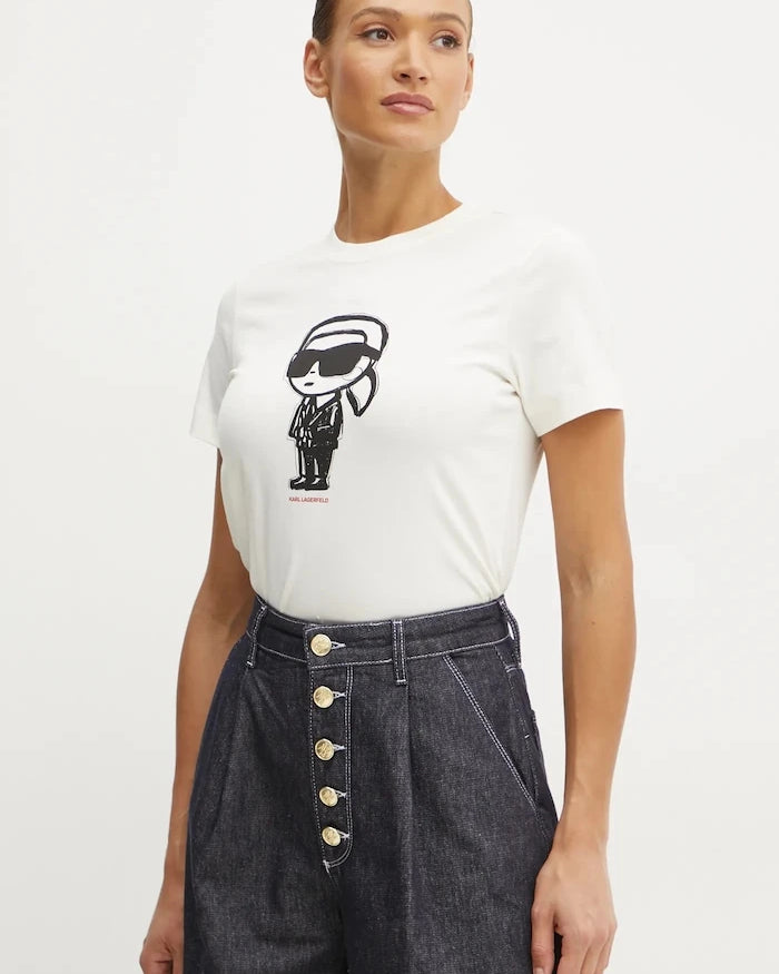 Karl Lagerfeld IKON SKETCH Pamuklu Tişört
