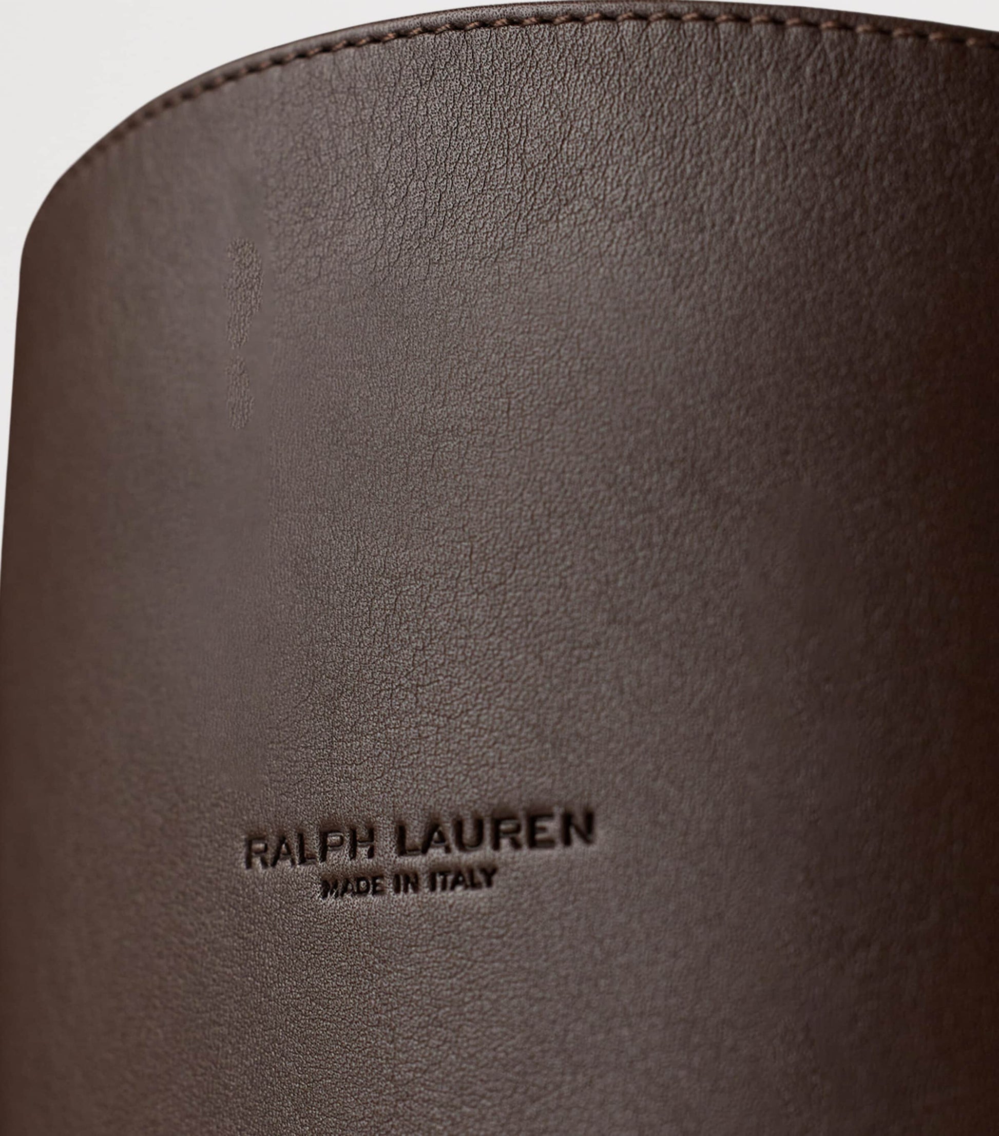 Ralph Lauren Collection Brown Leather Donnely Knee-High Boots 90