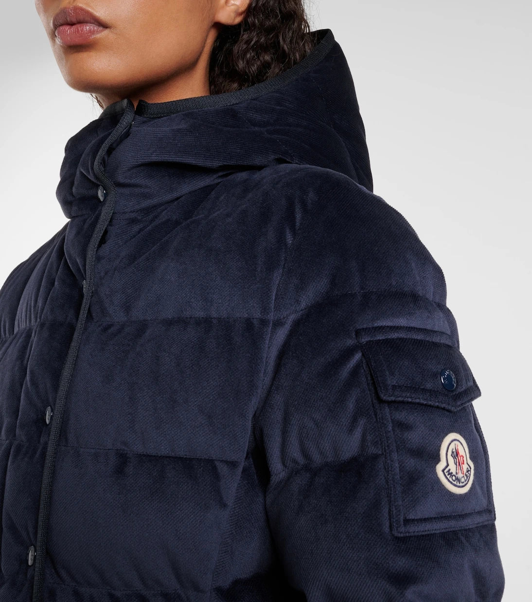 Moncler - Barante velour twill down jacket