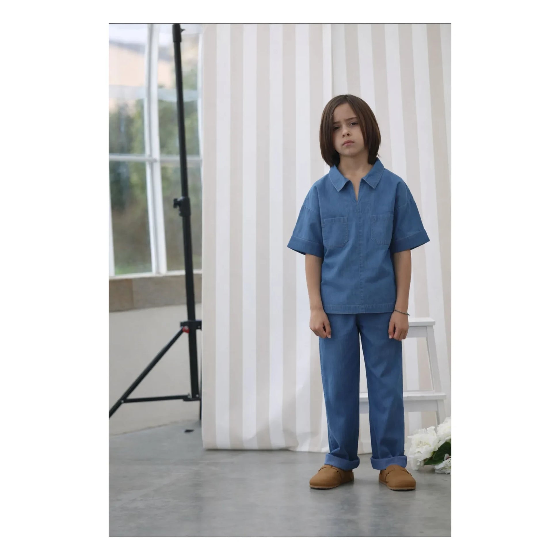 Lililotte - Carl Tencel Coton Bio shirt | Denim blue