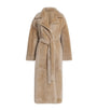 Arma Beige Shearling-Leather Reversible RIEN coat