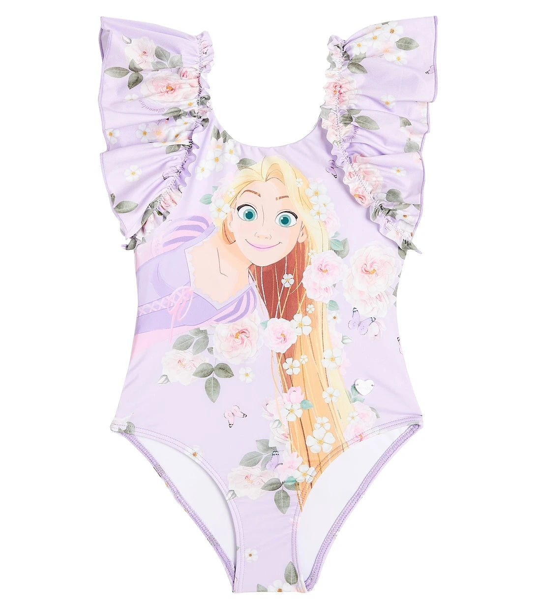 Monnalisa - Printed ruffled swimsuit