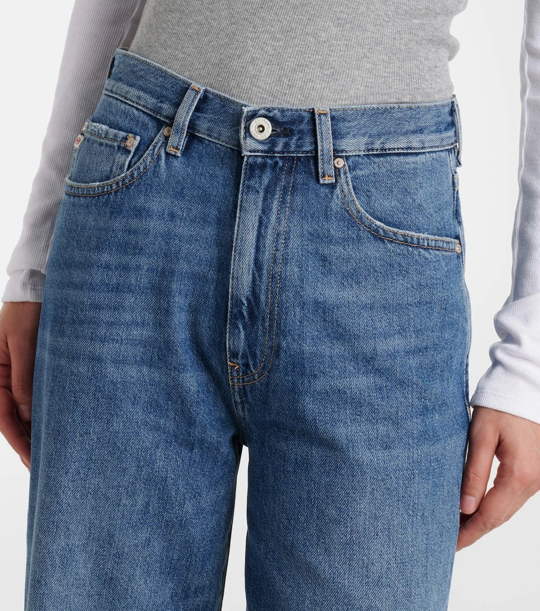 AG Jeans - Kora high-rise wide-leg jeans