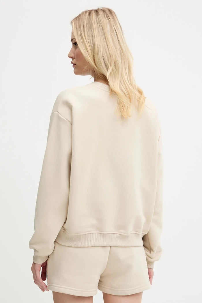 La Mania kadın pamuklu oversize sweatshirt