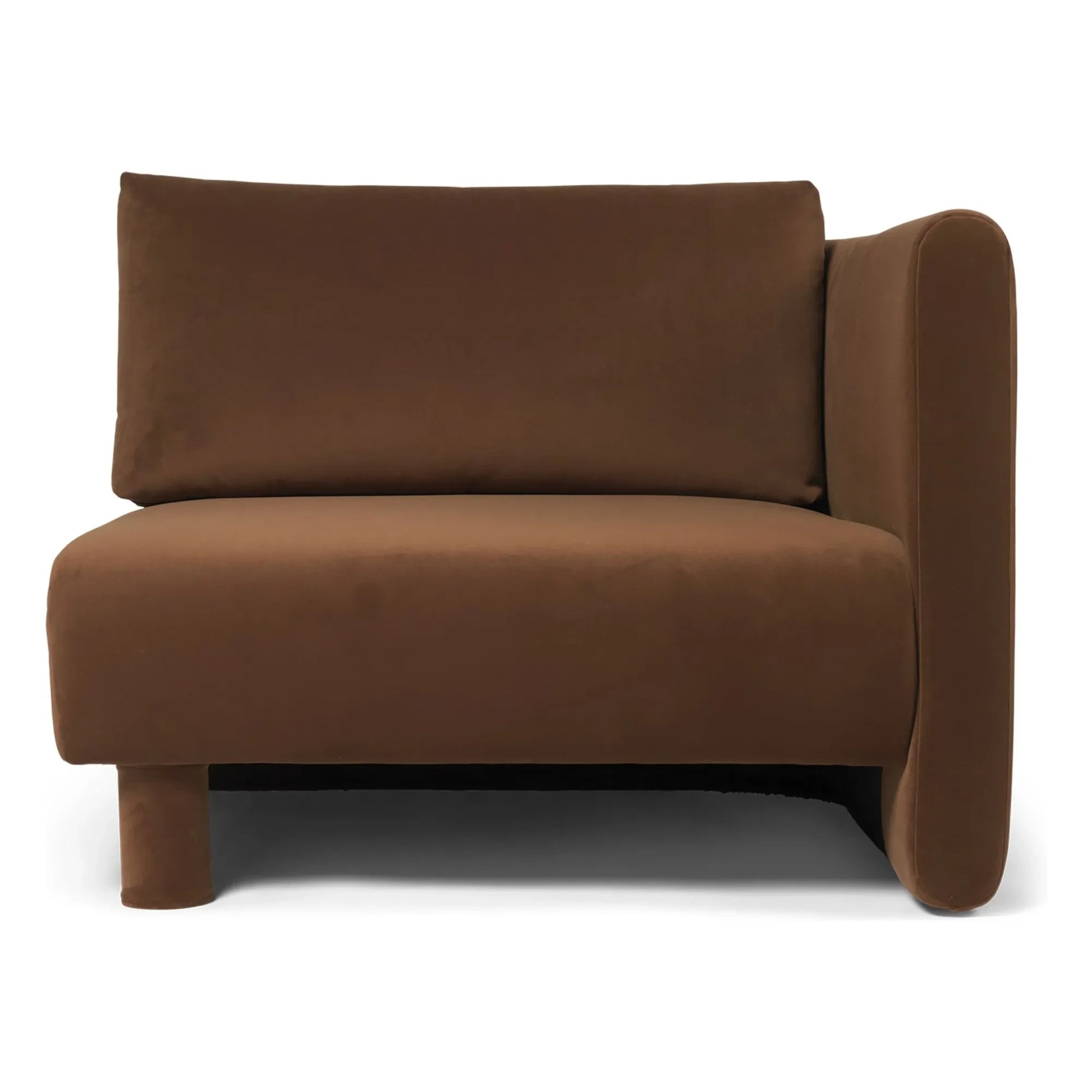 Ferm Living - Sofa Dase velvet right module | Brown