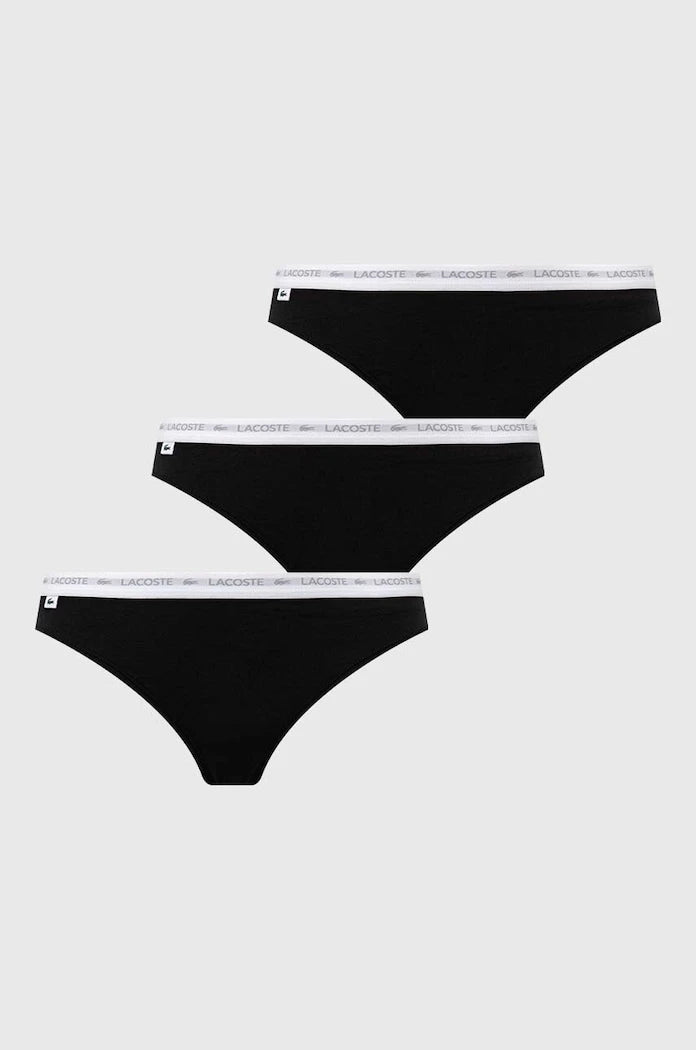 Lacoste Pamuk ve Elastanlı Kadın String Külot 3'lü