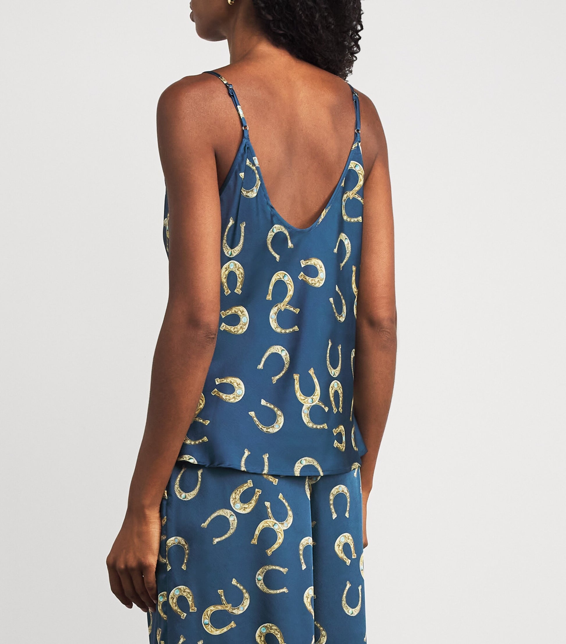 L'Agence Multi Satin Horseshoe Lexi Camisole