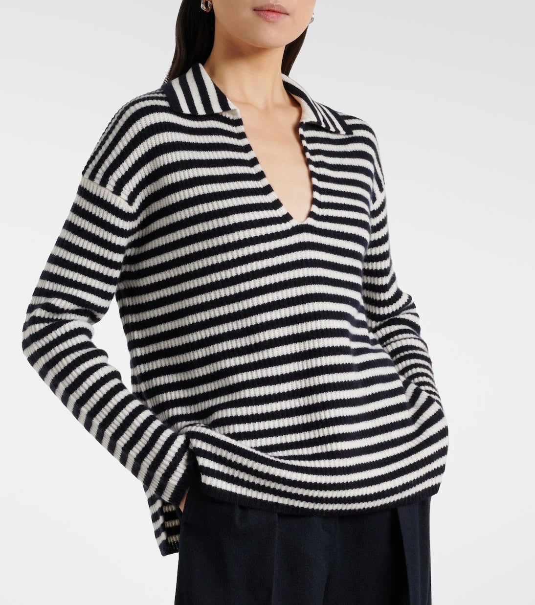 Max Mara - Gomma çizgili kaşmir üst