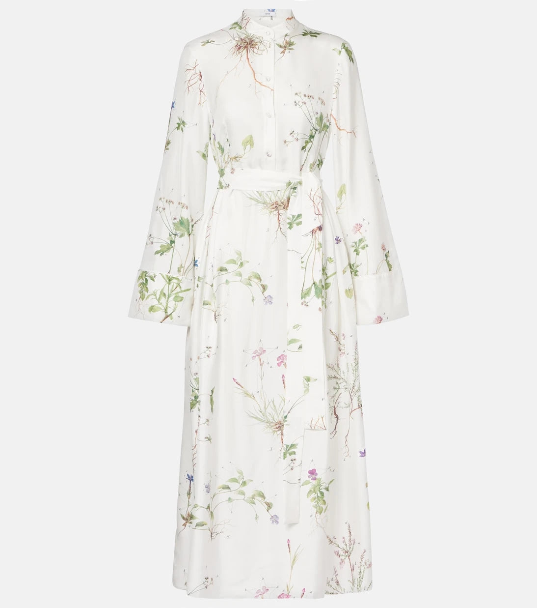 Erdem - Floral printed silk midi dress