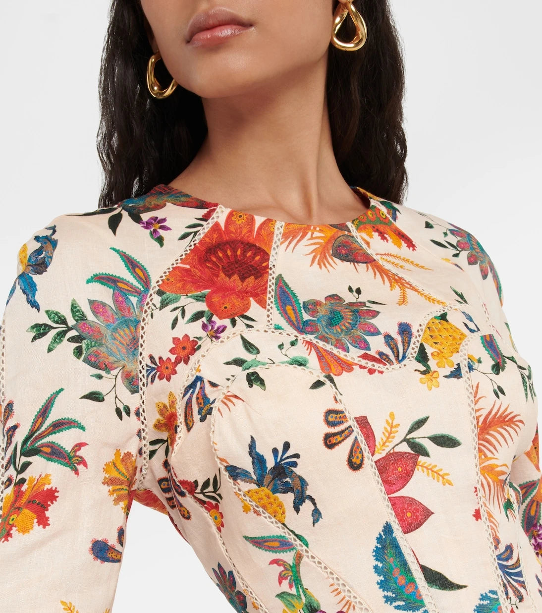 Zimmermann - Ginger floral linen minidress