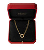 Yellow Gold and Diamond LOVE Double Chain Necklace