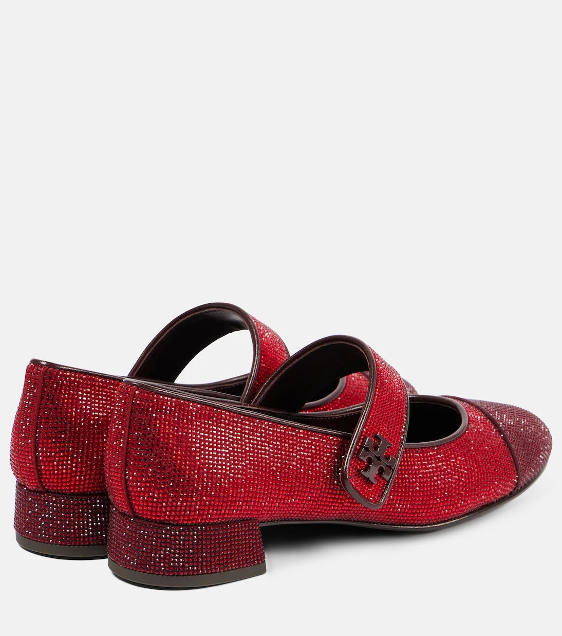 Tory Burch - Embellished leather Mary Jane pumps