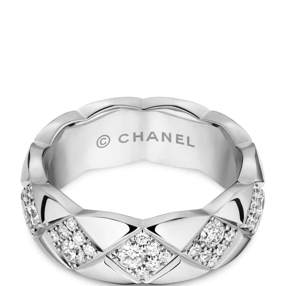 White Gold and Diamond Coco Crush Ring