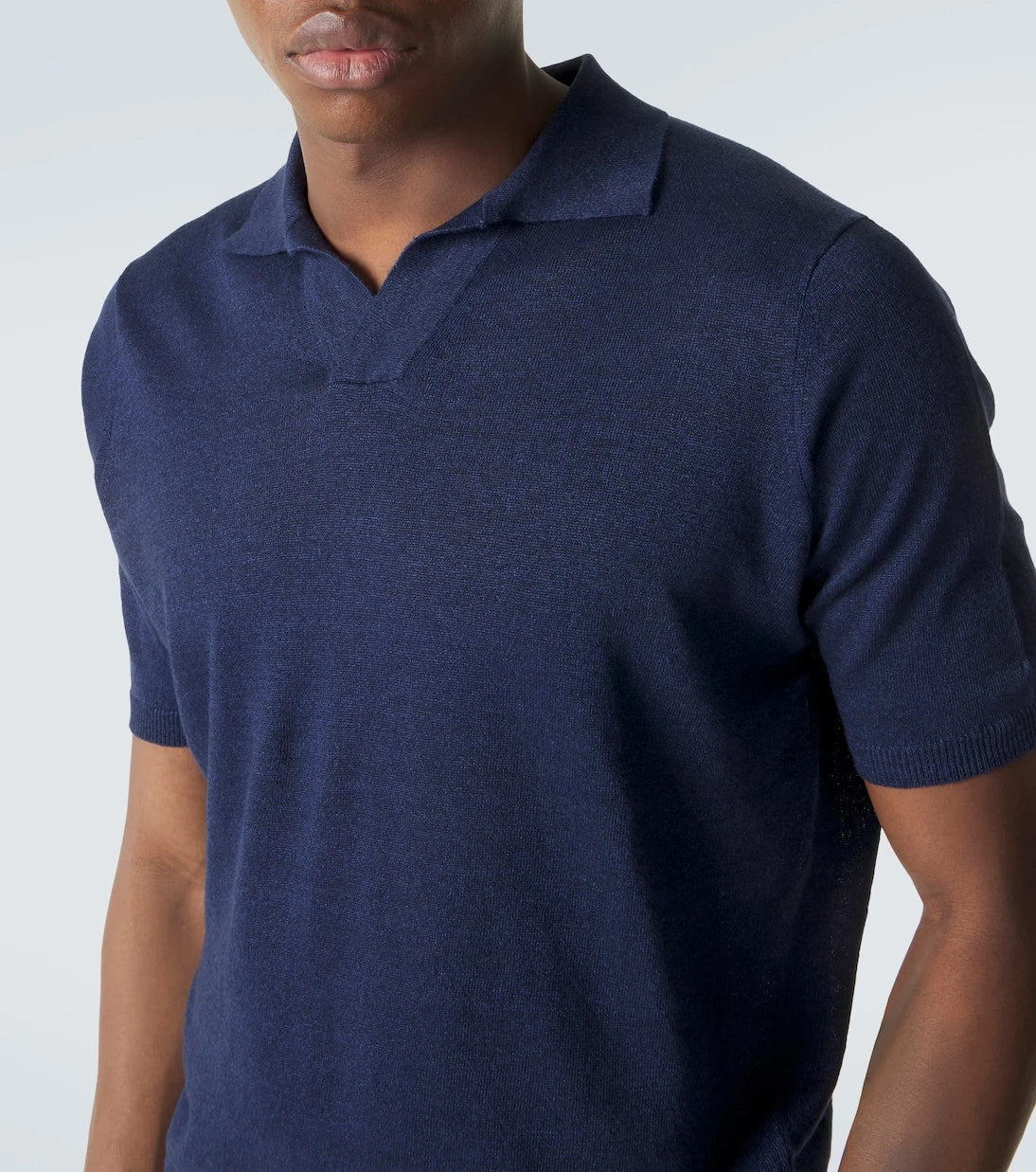 Thom Sweeney - Linen and cotton polo shirt